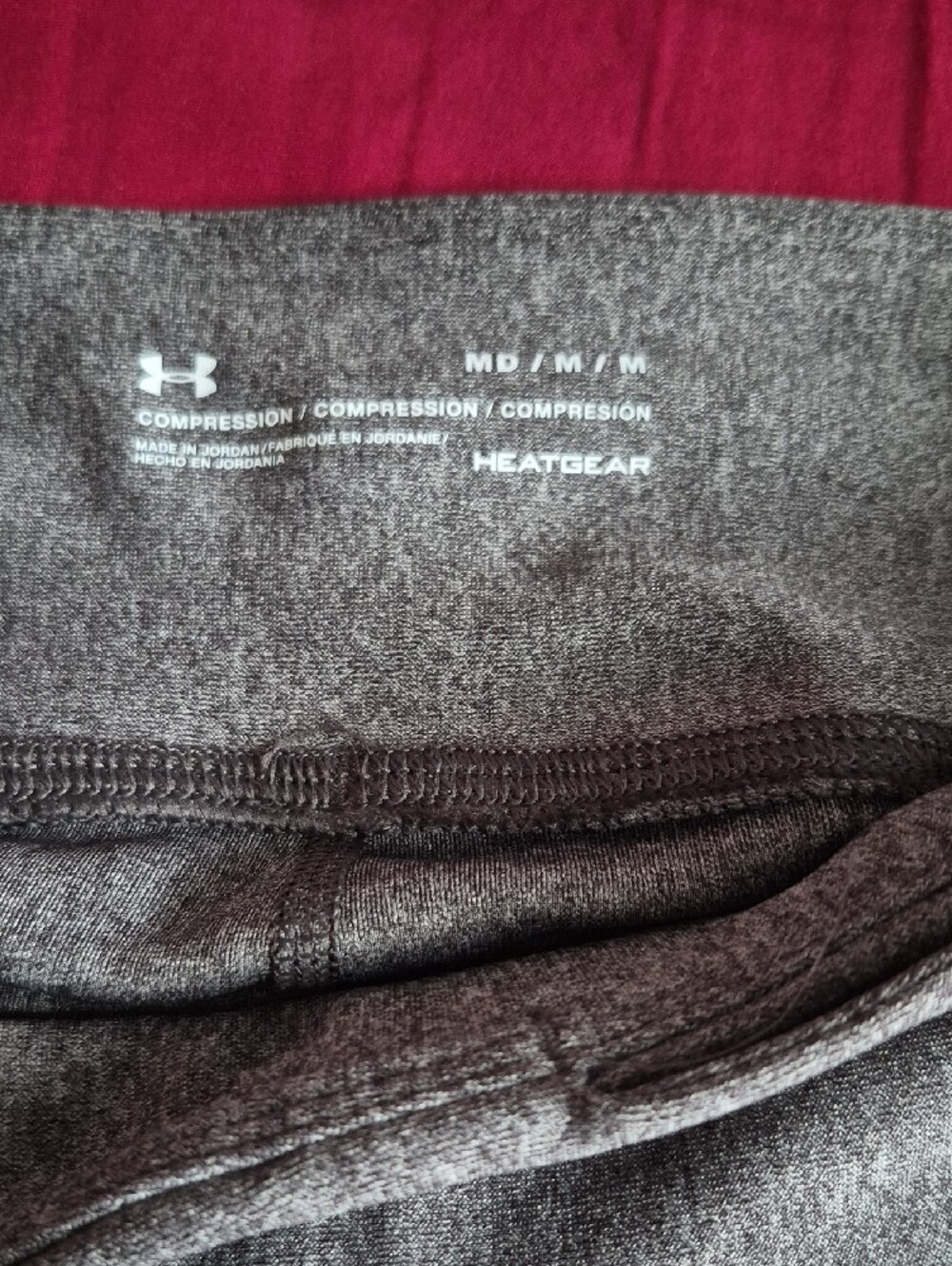 Under Armour Gray Women's Athletic Leggings with Logo Detail - Picture 2 of 2